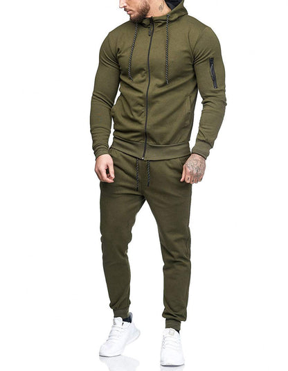 Men's Striped Sports Pants for Fitness and Running