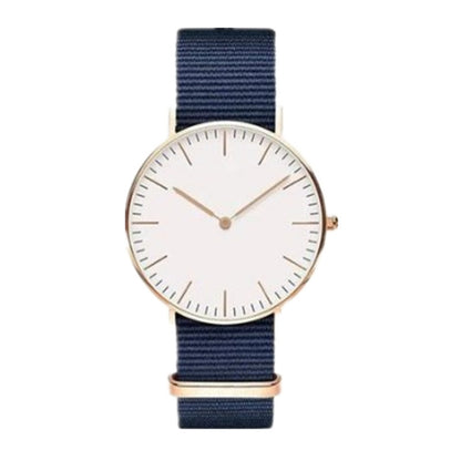 Men's Stylish Minimalist Quartz Watch with Canvas Band
