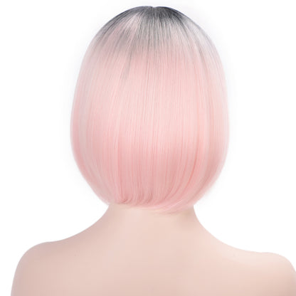 BOBO Mid-Point Color Gradient Short Straight Wig