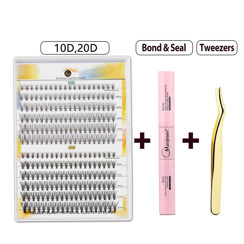 DIY Segment False Eyelash Set for Natural Look