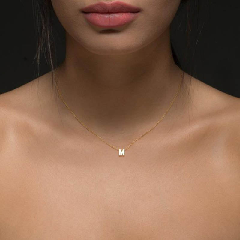 Simple Alphabet Necklace with 26 Letters
