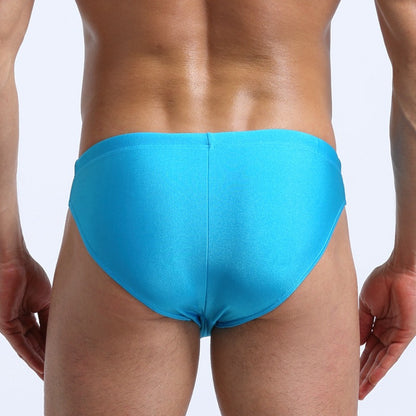 Men's Swim Trunks with Lace-up Design for Beach Sports
