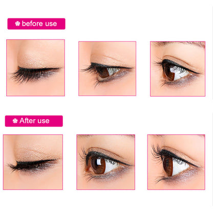Black Eyelash Clip with Comb and Heart Fan Comb