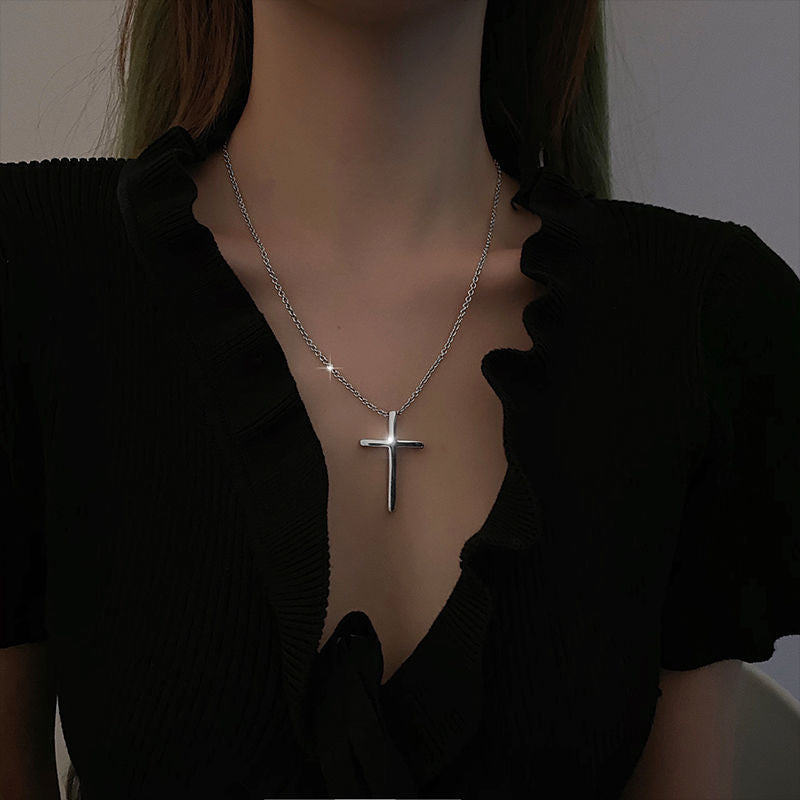 Men's Titanium Steel Accessories - Stainless Steel Cross Necklace