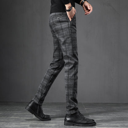 Slim Fit Stretch Casual Pants for Men in Trendy Style