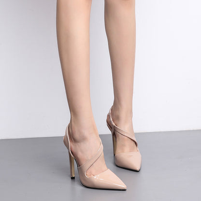 2019 Summer Fashion Pointed Toe High Heel Sandals
