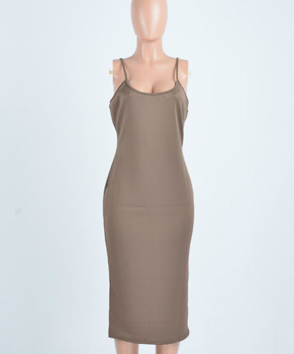 Strap Dress, Nightclub Dress, Milk Silk Bandage Dress