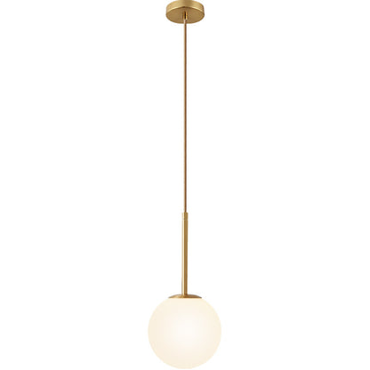 Nordic Bedroom Pendant Light - Modern Glass Ball Decor