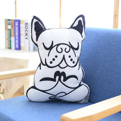 Dog Doll Pillow with Rabbit Feeding Bottle Cushion