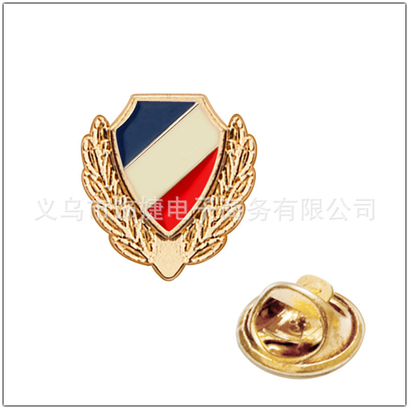 Mini Round Lotus Petal Brooch for Shirts and Suits