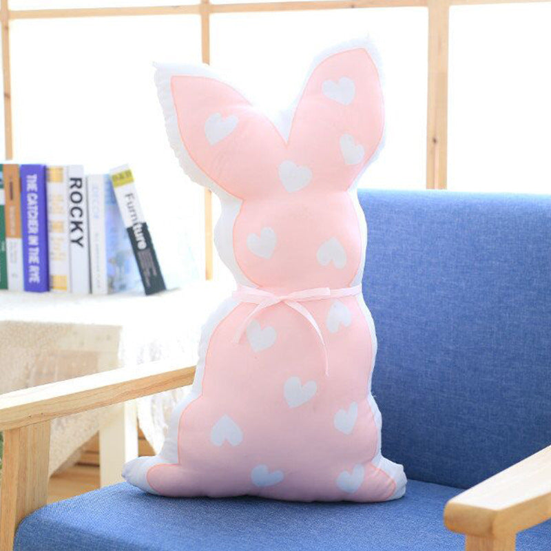 Dog Doll Pillow with Rabbit Feeding Bottle Cushion