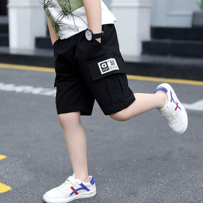 Five-Point Camouflage Pants for Middle-Aged Children