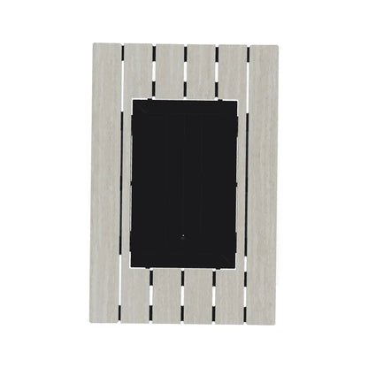 36" x 54" Rectangular Polymer Top Chat Height Outdoor Fire Table