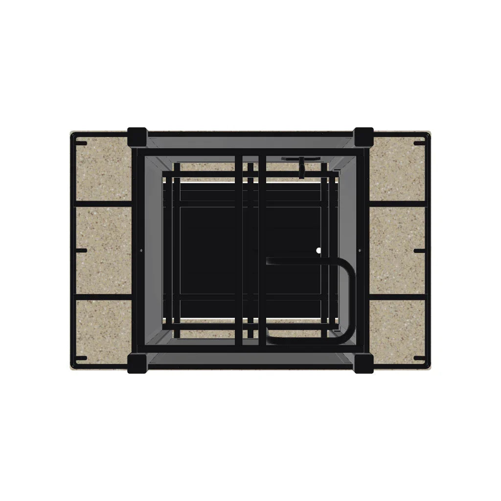 36" x 54" Rectangular Propane or Natural Gas Outdoor Fire Table