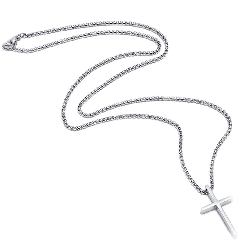 Men's Titanium Steel Accessories - Stainless Steel Cross Necklace