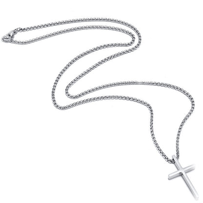 Men's Titanium Steel Accessories - Stainless Steel Cross Necklace