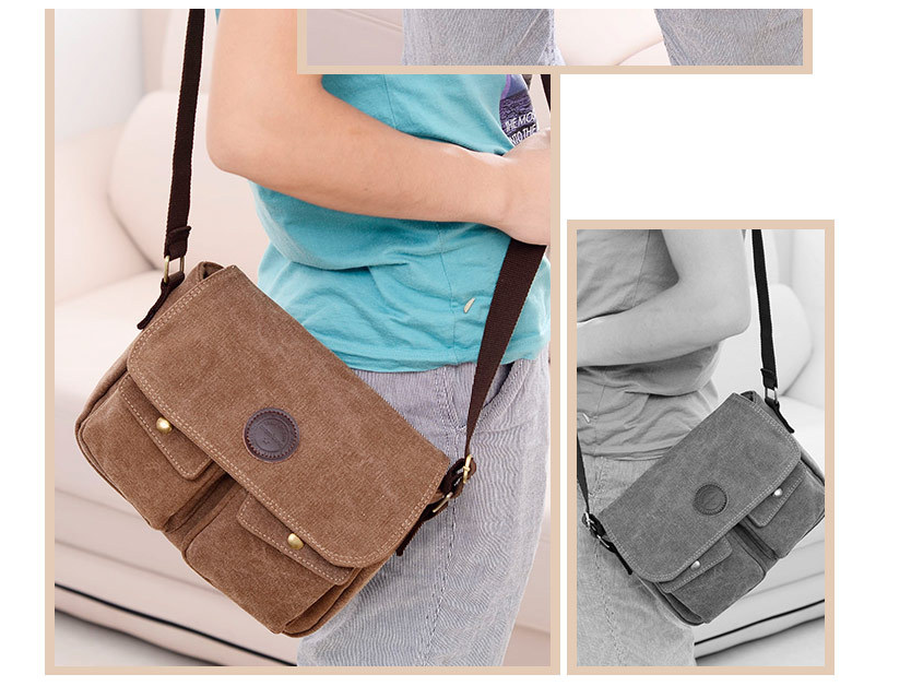 Canvas Casual Crossbody Bag for Men
