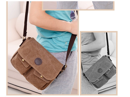 Canvas Casual Crossbody Bag for Men