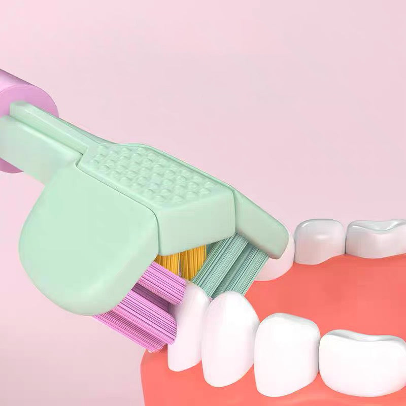 8pcs Soft Bristle Three-Sided Toothbrush Set for Oral Care