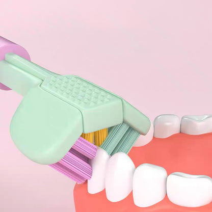8pcs Soft Bristle Three-Sided Toothbrush Set for Oral Care