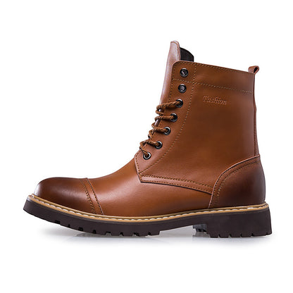 Men's Genuine Leather Martin Boots and Casual Shoes