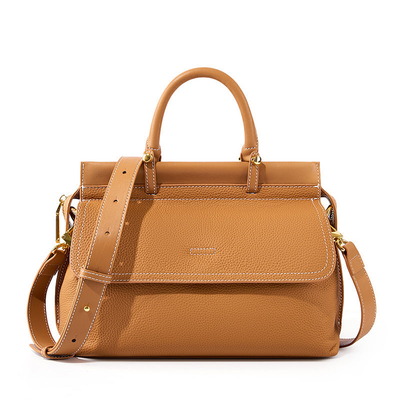 Ladies' Fashion First Layer Cowhide Handbag