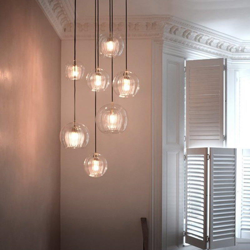 Modern Minimalist Glass Pendant Light for Home Use