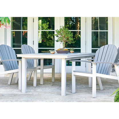 42" Origins Square Outdoor Dining Table With Umbrella Hole