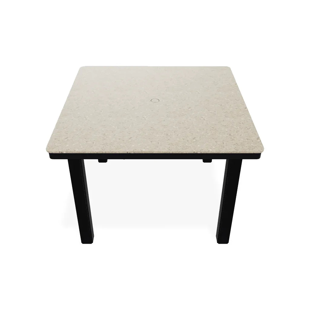 42" Origins Square Outdoor Dining Table With Umbrella Hole