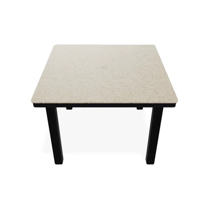 42" Origins Square Outdoor Dining Table With Umbrella Hole