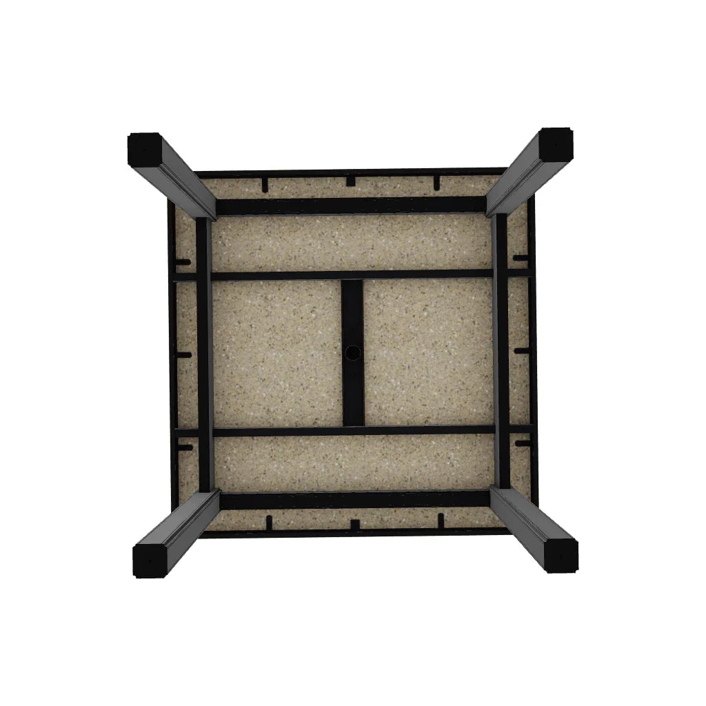 42" Origins Square Outdoor Dining Table With Umbrella Hole