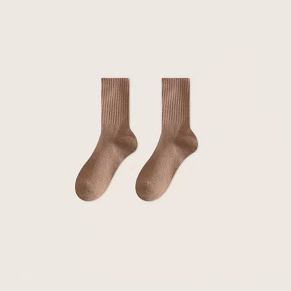 Women's Autumn Winter Striped Mid-Calf Socks
