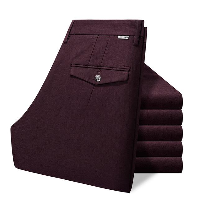 Solid Color Men's Casual Slim Fit Pants