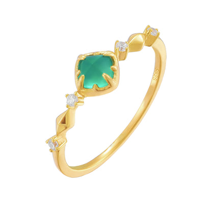 Dunli Jewelry Summer S925 Silver Gold-Plated Ring
