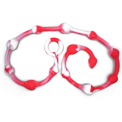 Silicone G-Spot Anal Plug with Beads for Women