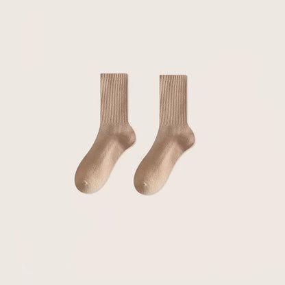 Women's Autumn Winter Striped Mid-Calf Socks