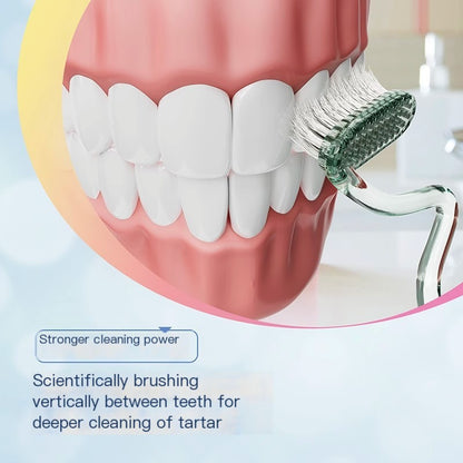 MLK S-Shape Soft Bristle Toothbrush for Adults