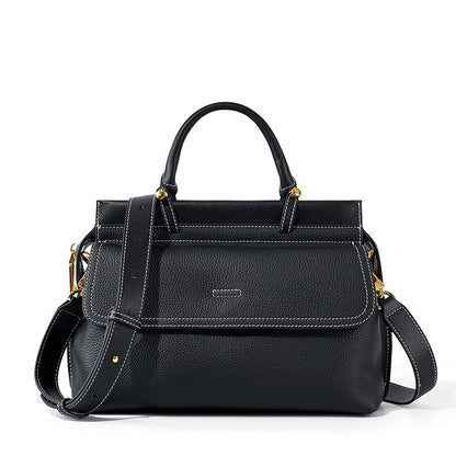 Ladies' Fashion First Layer Cowhide Handbag