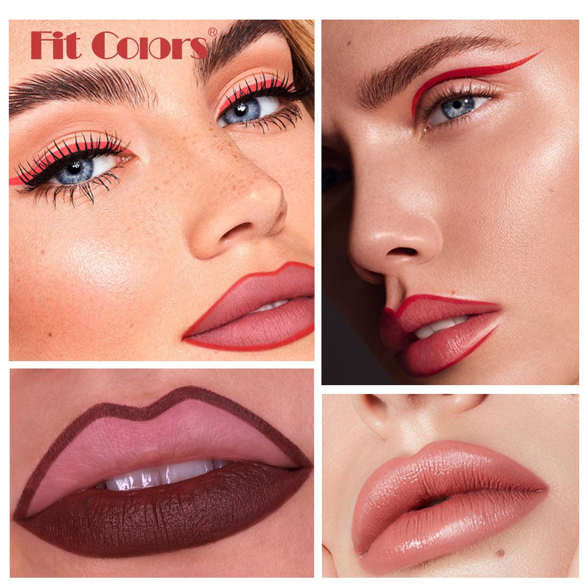 Fit Colors 6-Color Matte Lip Liner and Lip Tint Set