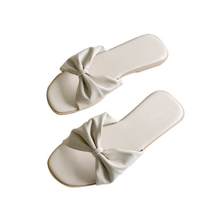 Summer 2020 Korean Style Bow Flat Sandals for Women