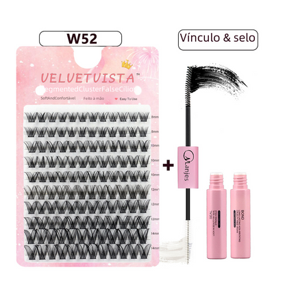 DIY Segment False Eyelash Set for Natural Look