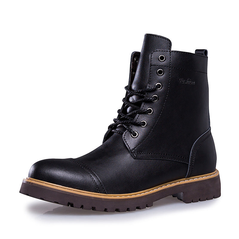 Men's Genuine Leather Martin Boots and Casual Shoes