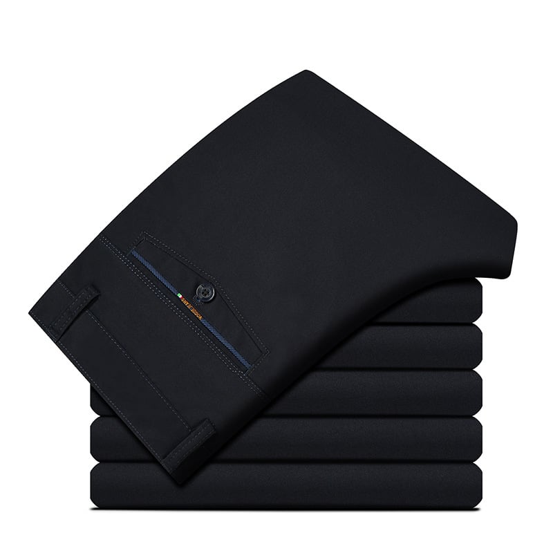 Straight-Leg Pants for Business Middle-Aged and Elderly