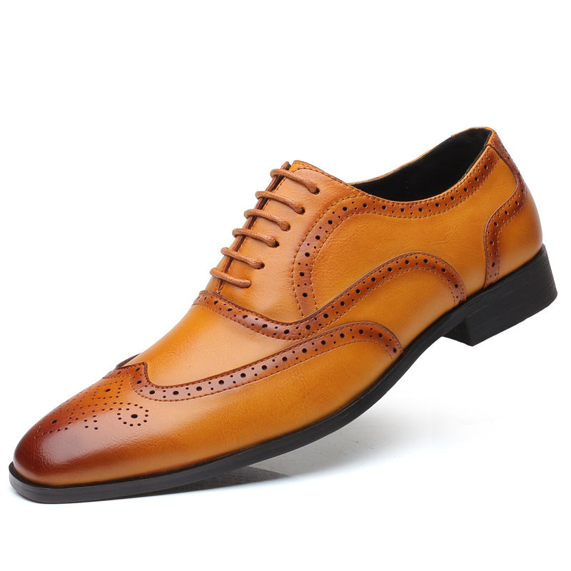 Men's Business Suits with Pointed Shoes