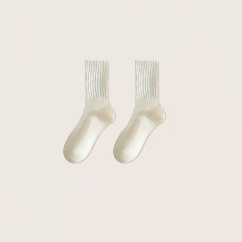 Women's Autumn Winter Striped Mid-Calf Socks