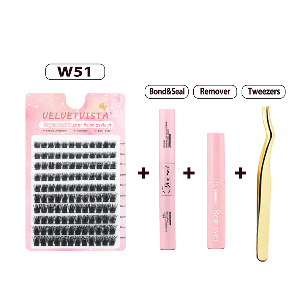 DIY Segment False Eyelash Set for Natural Look