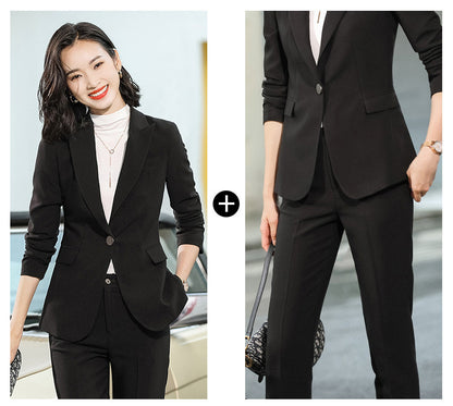 Women's Stylish Suit Set for Work - Korean Fashion