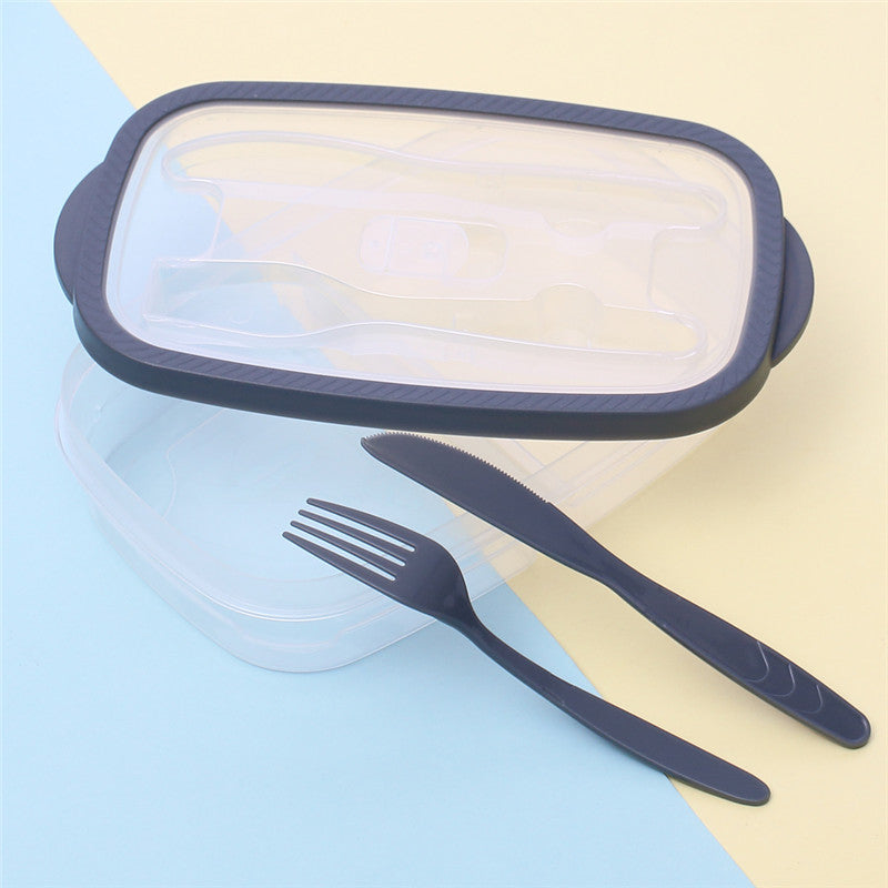 Rectangular Plastic Bento Box for Fruit Salad Storage
