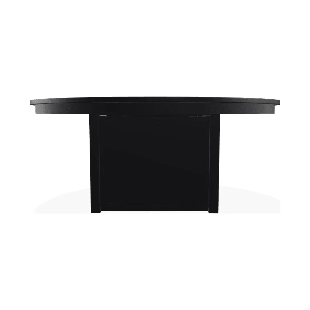 54" Round Marine Grade Polymer Chat Height Outdoor Fire Table