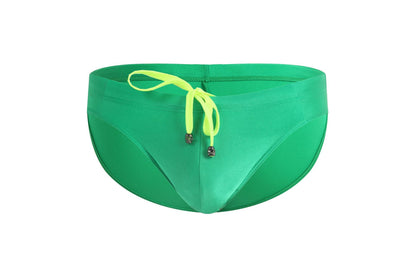 Men's Swim Trunks with Lace-up Design for Beach Sports